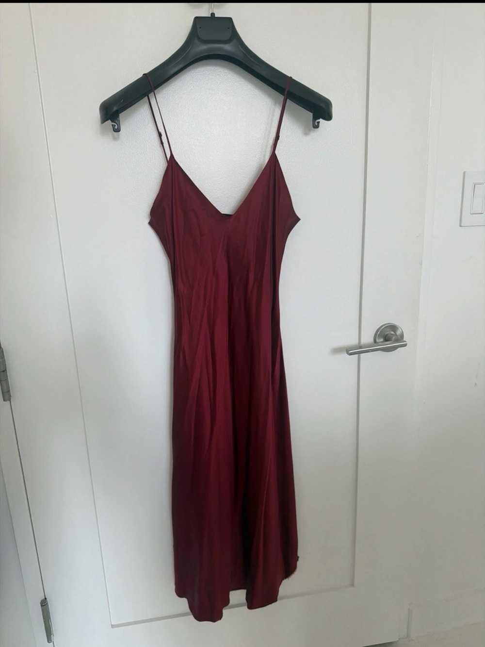 Nili Lotan crimson short cami dress size S never worn